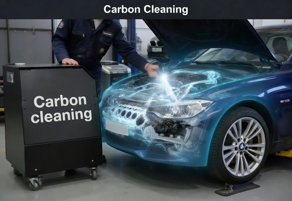 Carbon Cleaning: Motor wird mit HHO-Gerät gereinigt