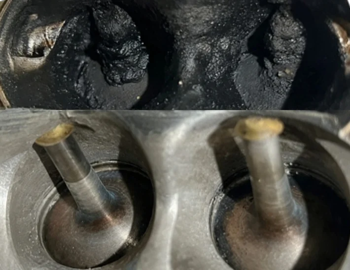 Einlassventile vorher und nachher — Walnussstrahlen Ergebnis